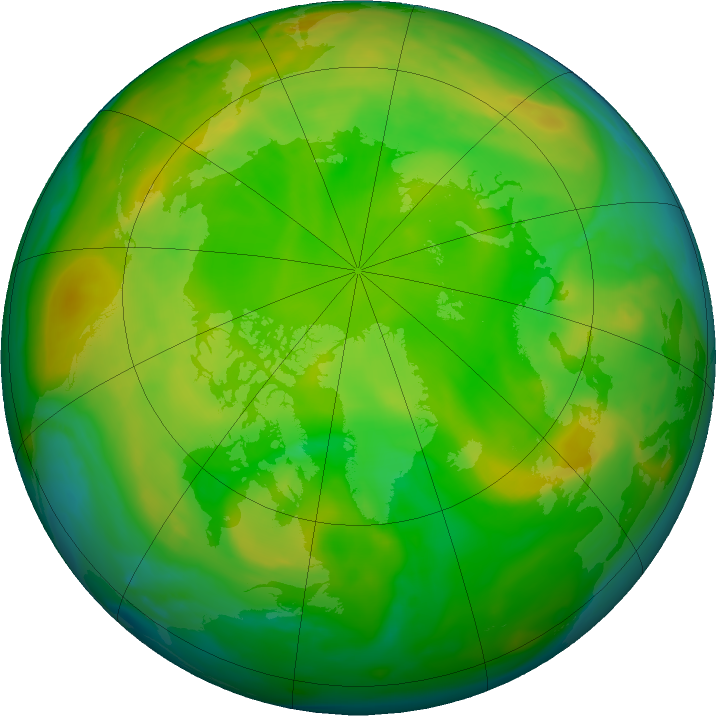 Arctic ozone map for 05 June 2020